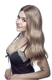 Натуральный парик блонд Gold 01B