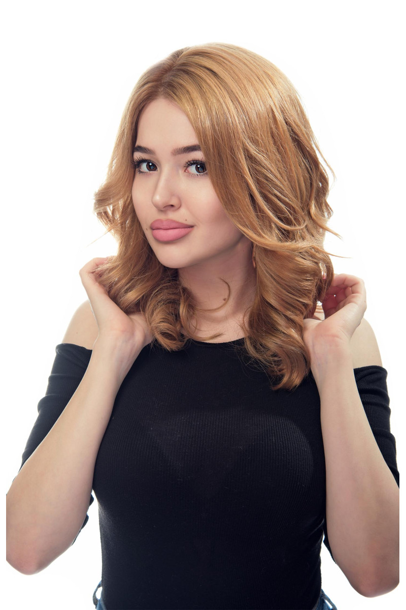 Натуральна руда перука Caramel 17